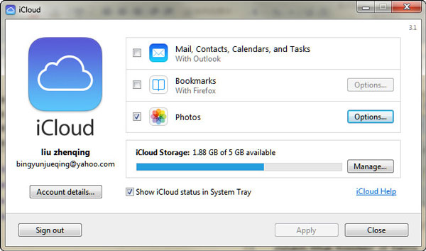 Acesse as fotos do iCloud no PC