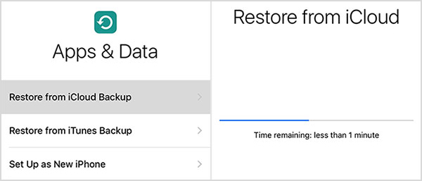 Restaurar o iPad do iCloud