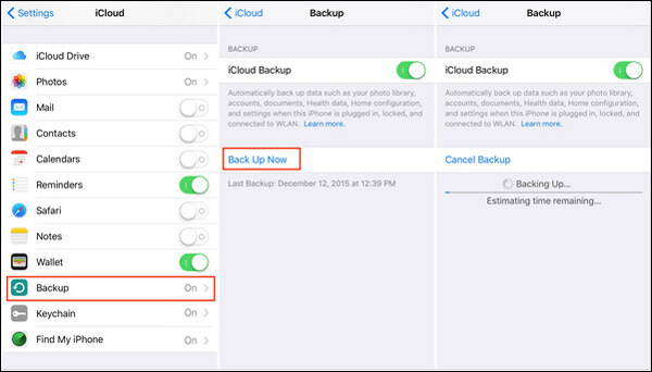 Fazer backup de notas no iPhone