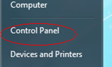 Painel de controle