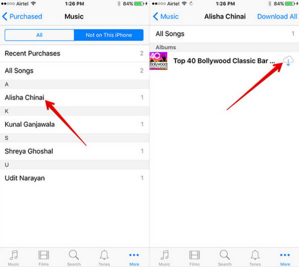 baixe músicas do iCloud para o seu iPhone/iPod/iPad