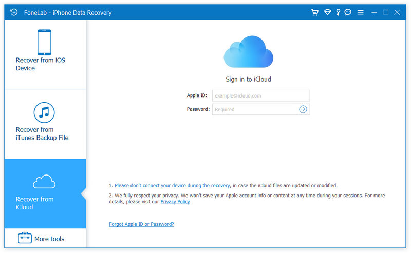 Recuperar do Backup do iCloud