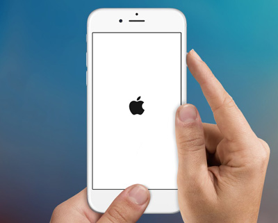 iPhone preso na correção do logotipo da Apple