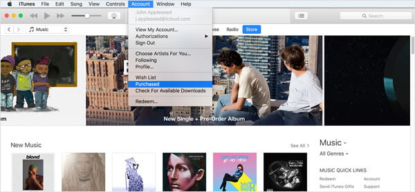 iTunes comprado