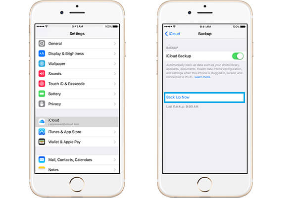 Faça backup dos fótons do iPhone no iCloud