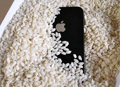 Coloque o iPhone no arroz