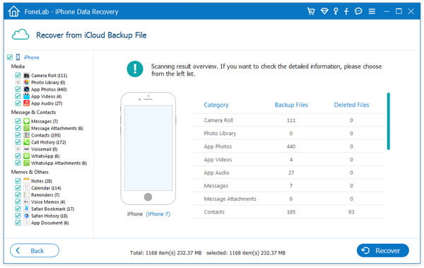 Verificar backup do iCloud