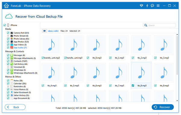 obter música de volta do iCloud para o computador