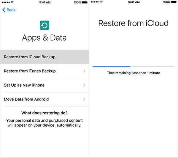 Restaurar fotos do iCloud em outro iPhone