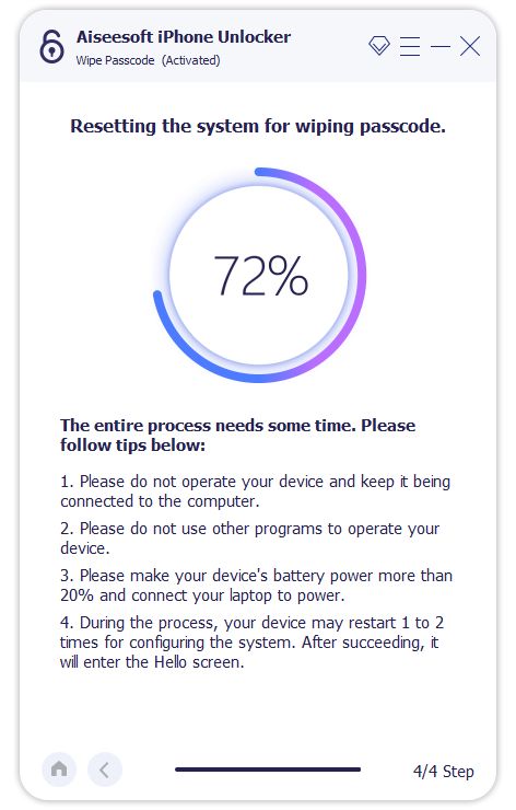 Dispositivo de desbloqueio