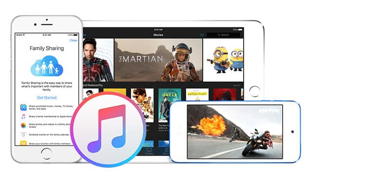 Biblioteca do iTunes e compartilhamento doméstico