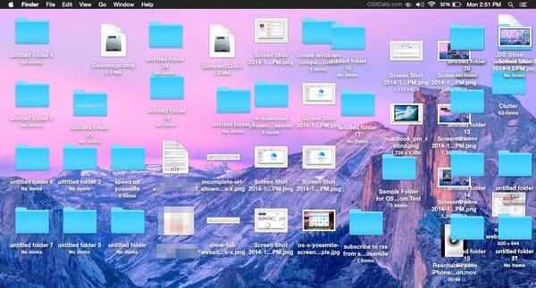 Organize a área de trabalho do seu Mac