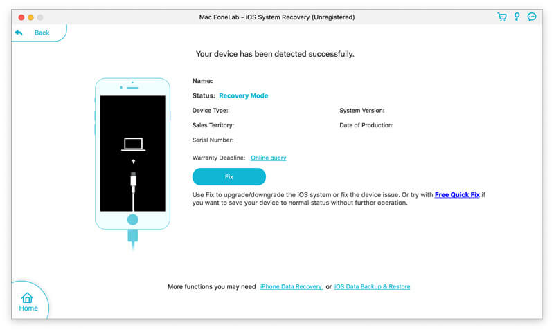 Detectar estado anormal do iPhone