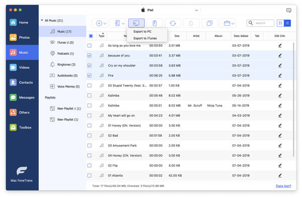 Transferir músicas do iPhone para o Mac sem o iTunes