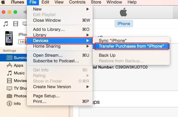 Transferir músicas do iPhone para o Mac