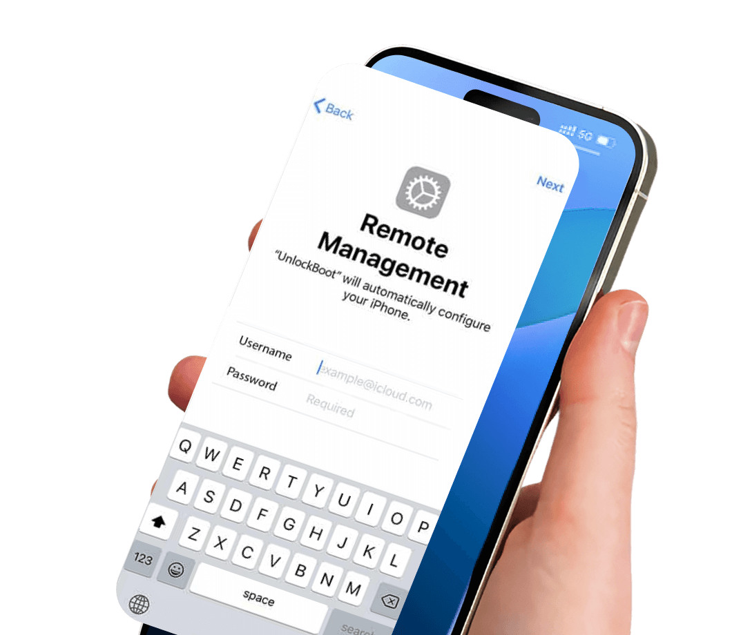 Interface MDM do iPhone