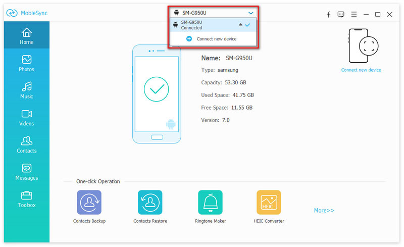 Conecte o Android e o iPhone