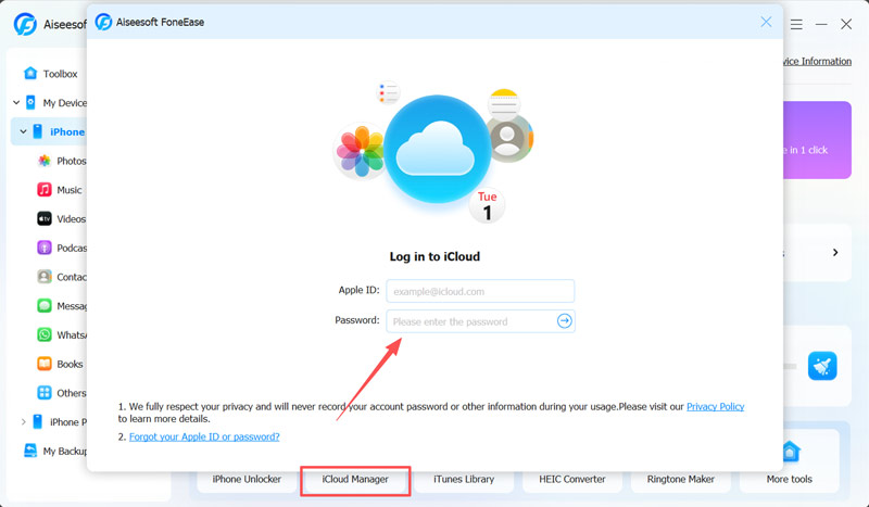 Fonease iCloud Manager