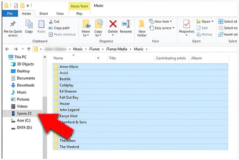 Acesse a ferramenta de música.