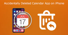 Aplicativo de calendário excluído acidentalmente no iPhone