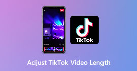 Ajustar a duração do vídeo do Tiktok