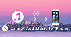 Não é possível adicionar música ao iPhone