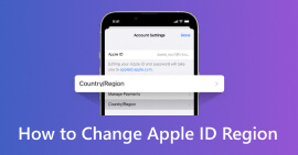 Alterar a região do país do ID Apple