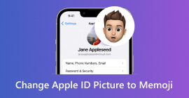 Altere o Memoji da imagem do ID da Apple