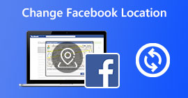 Alterar localização do Facebook