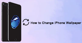 Transferir e alterar o papel de parede do iPhone