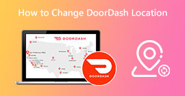 Alterar localização no DoorDash