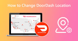 Alterar local no Doordash