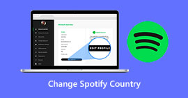 Alterar o país do Spotify