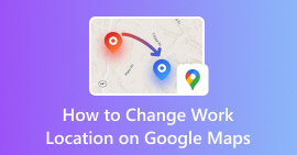 Alterar local de trabalho no Google Maps
