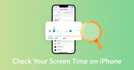 Verifique o tempo da tela no iPhone