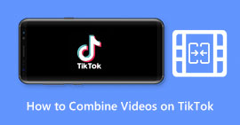 Combine vídeos no TikTok