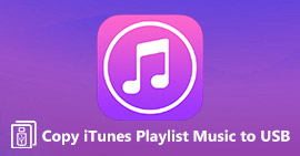 Copie a lista de reprodução do iTunes para USB