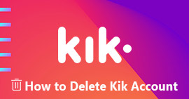 Excluir conta Kik