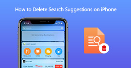 Excluir sugestões de pesquisa no iPhone