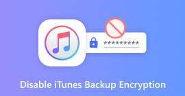 Desativar backup criptografado do iTunes