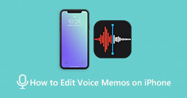 Editar memorandos de voz no iPhone