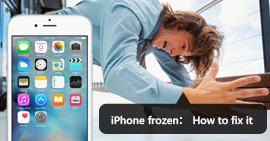 Conserte um iPhone Congelado