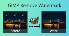 GIMP remover marca d'água
