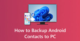 Faça backup dos seus contatos do Android para o PC.