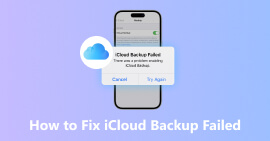 Falha no backup do iCloud