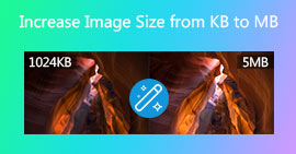 Aumentar o tamanho da imagem em KB para MB