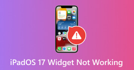 O widget iPadOS 16 16 não funciona