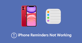 Lembretes do iPhone não funcionam