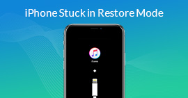 iPhone preso no modo de restauração