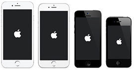 iPhone preso no logotipo da Apple